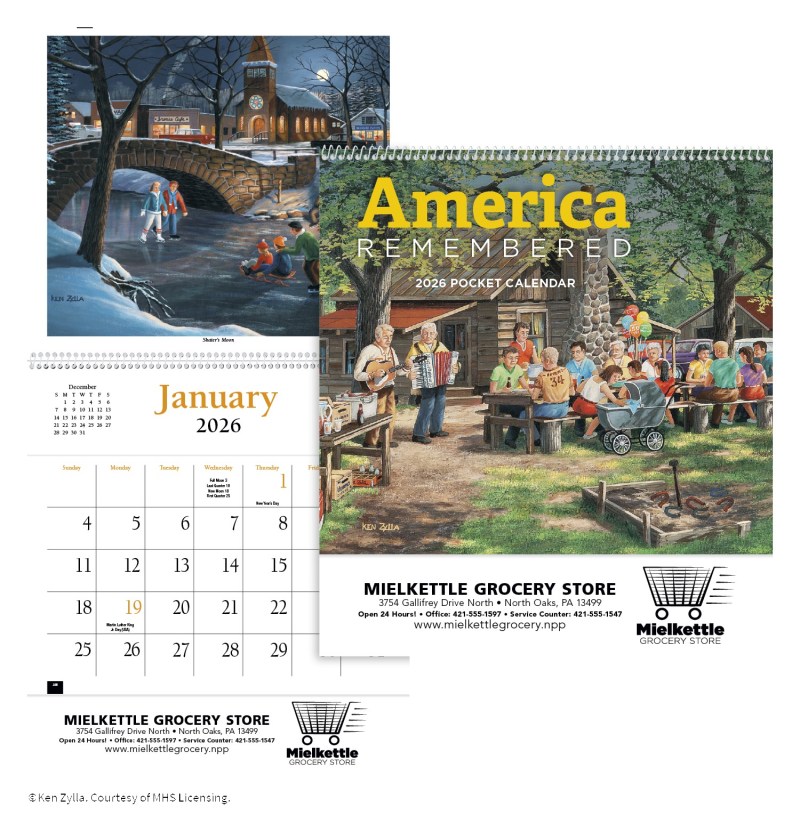 HotLine® Products America Remembered Pocket Calendar 2 HotLine® Products America Remembered Pocket Calendar 2