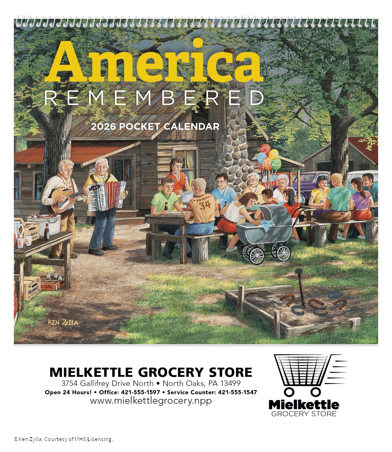 HotLine® Products America Remembered Pocket Calendar 2