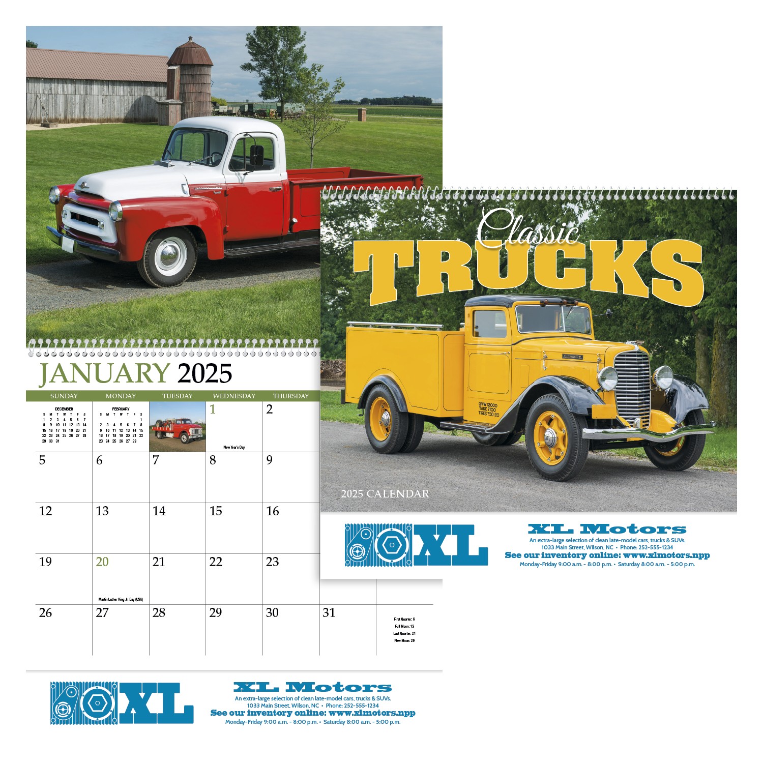 HotLine® Products Classic Trucks Appointment Calendar - Spiral 2