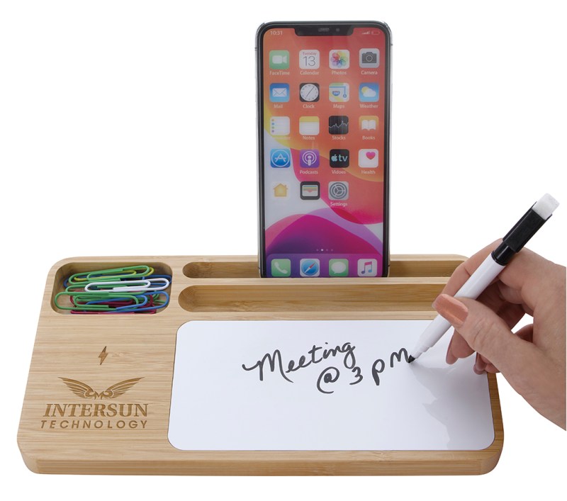 Bamboo 10W Wireless Charging Base with Dry Erase Board 2 Bamboo 10W Wireless Charging Base with Dry Erase Board 2