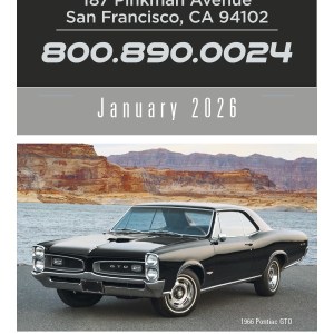 Triumph® Calendars Press-N-Stick Cruisin%27 Cars Calendar 2 Triumph® Calendars Press-N-Stick Cruisin%27 Cars Calendar 2