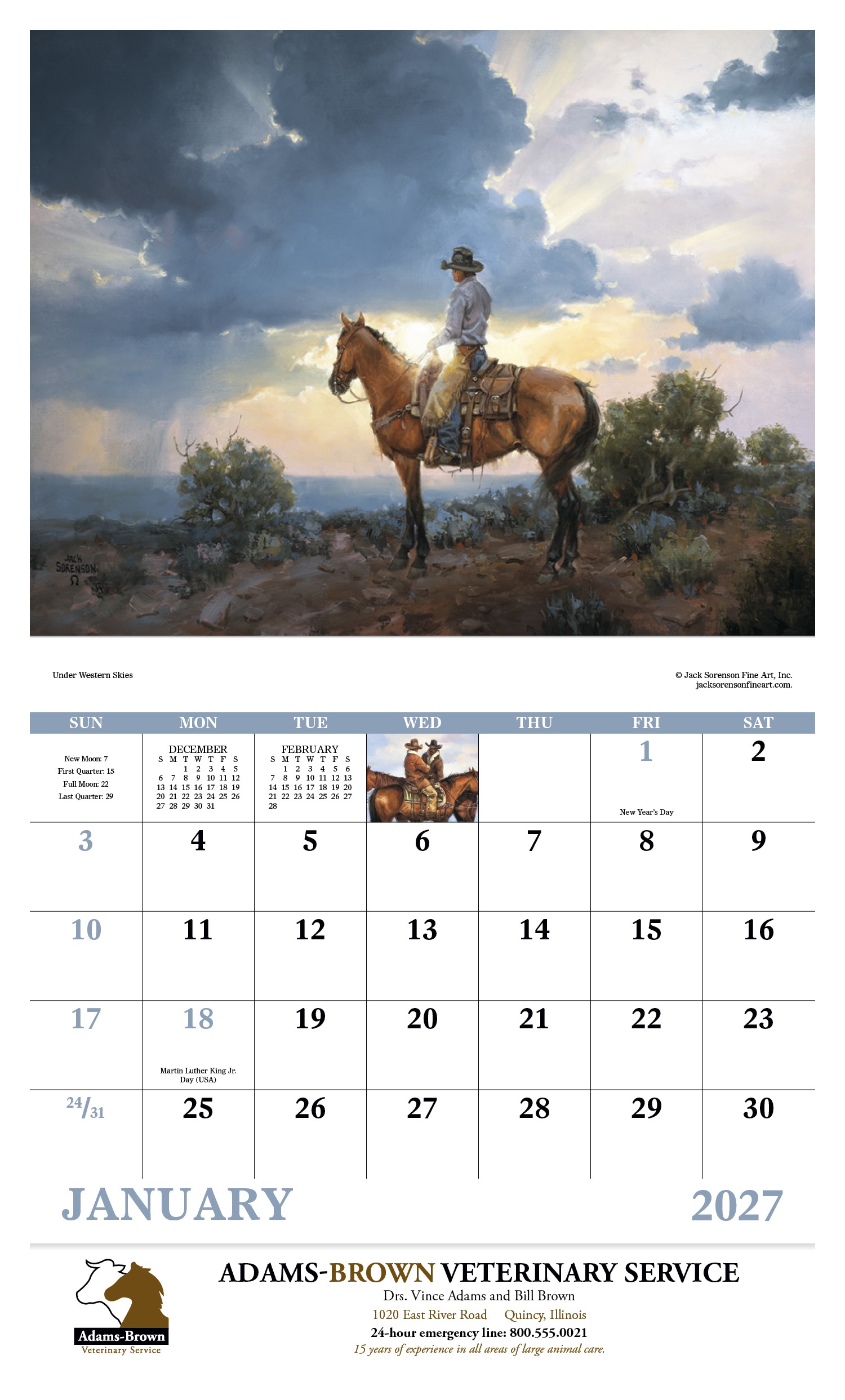 Good Value™ Western Frontier - Stapled Calendar 2