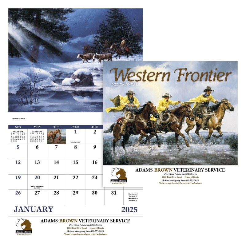 Good Value™ Western Frontier - Stapled Calendar 2 Good Value™ Western Frontier - Stapled Calendar 2