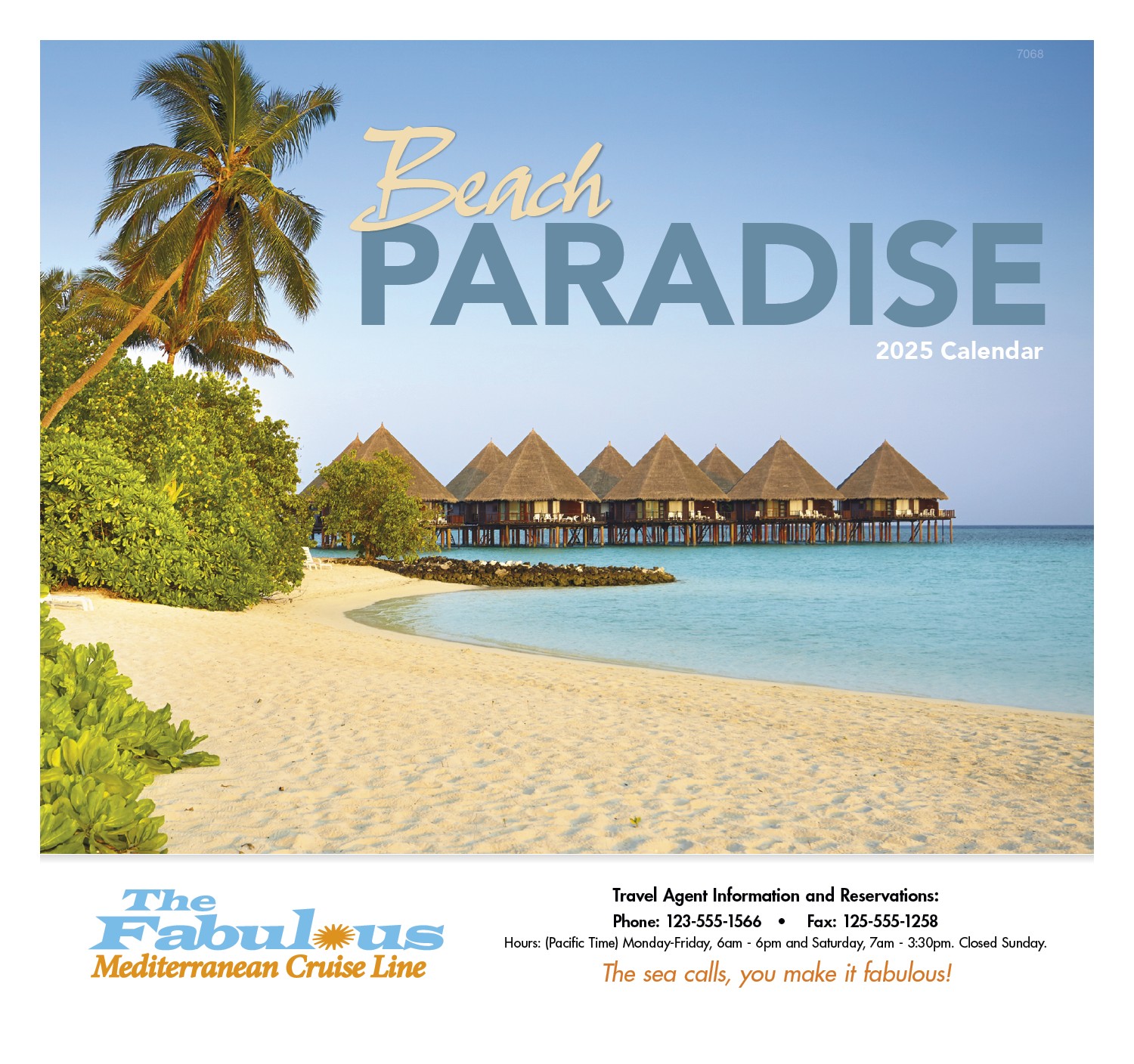 Good Value™ Beach Paradise - Stapled Calendar 2