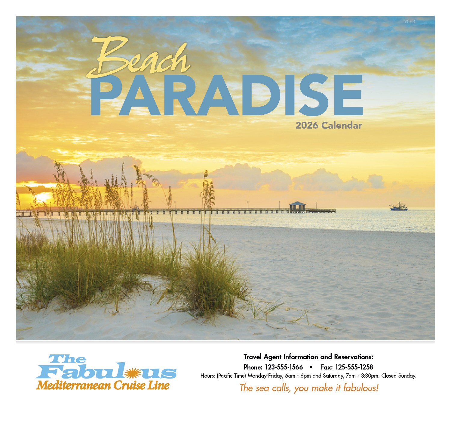 Good Value™ Beach Paradise - Stapled Calendar 2