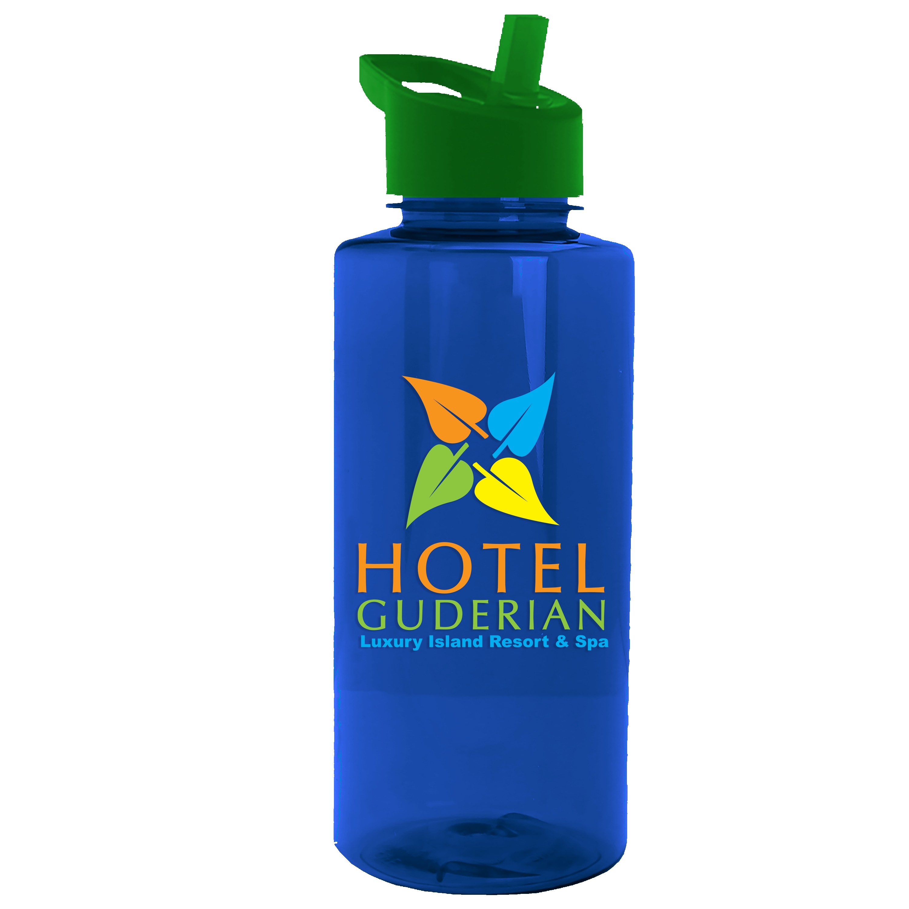 Garyline® Mountaineer Tritan® Bottle with Flip-Straw Lid - 36 oz. 2