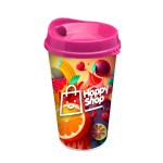 Garyline® Transparent Tumbler with Sip Lid and Full-Color Paper Insert - 16 oz. - TC16AINS_clear_tumbler_hotpink_lid_full.png Garyline® Transparent Tumbler with Sip Lid and Full-Color Paper Insert - 16 oz. - TC16AINS_clear_tumbler_hotpink_lid_full.png