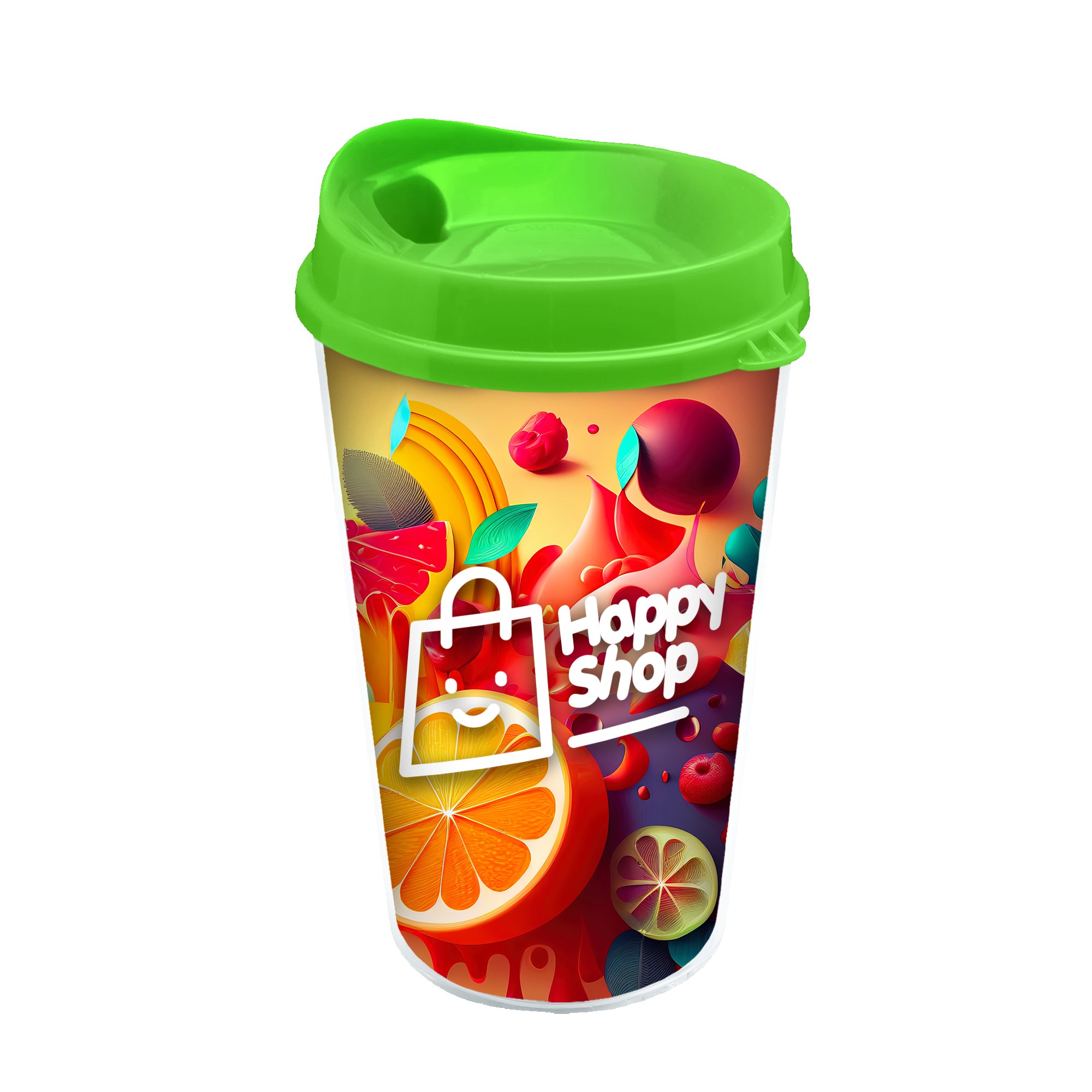 Garyline® Transparent Tumbler with Sip Lid and Full-Color Paper Insert - 16 oz. 2