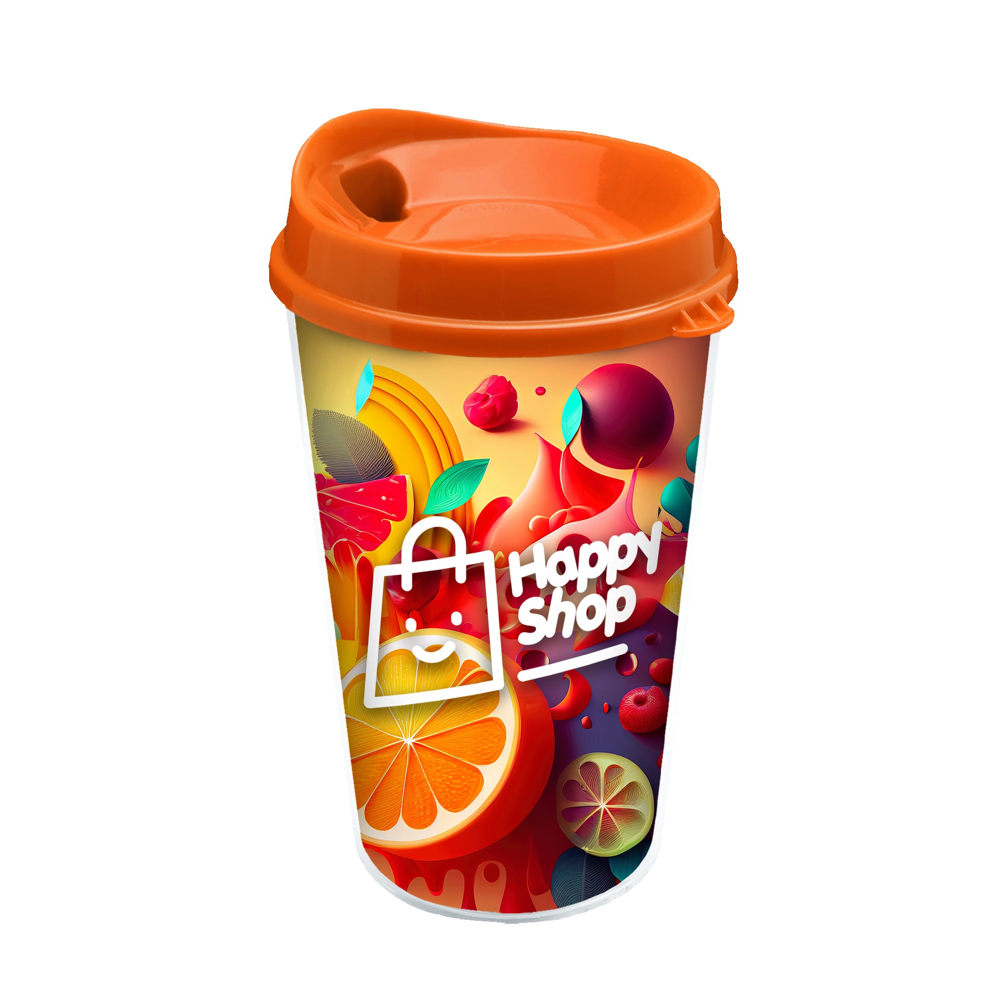 Garyline® Transparent Tumbler with Sip Lid and Full-Color Paper Insert - 16 oz. 2