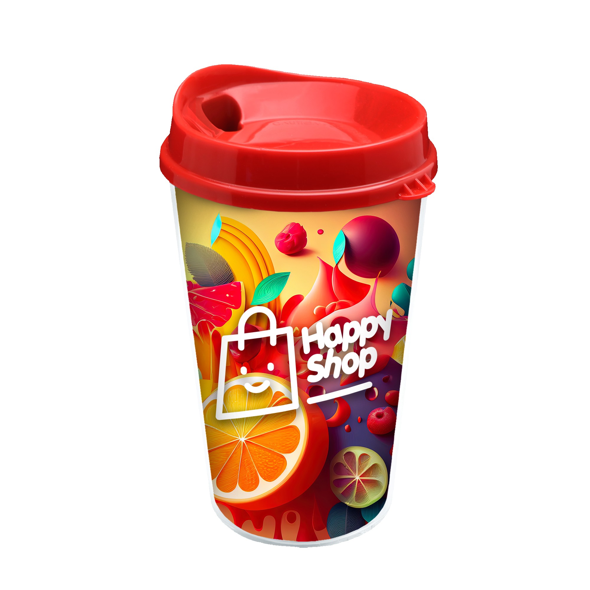 Garyline® Transparent Tumbler with Sip Lid and Full-Color Paper Insert - 16 oz. 2