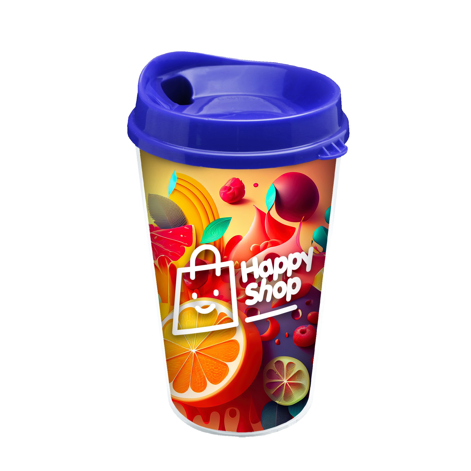 Garyline® Transparent Tumbler with Sip Lid and Full-Color Paper Insert - 16 oz. 2