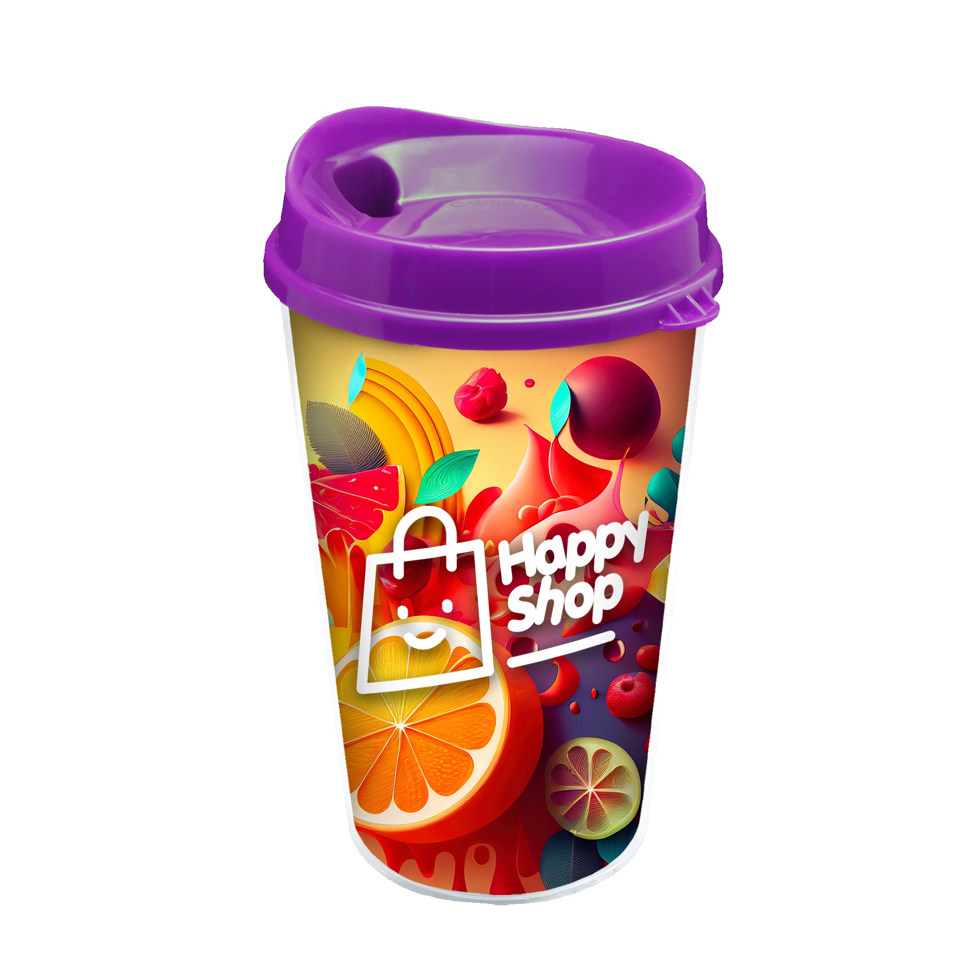 Garyline® Transparent Tumbler with Sip Lid and Full-Color Paper Insert - 16 oz. 2