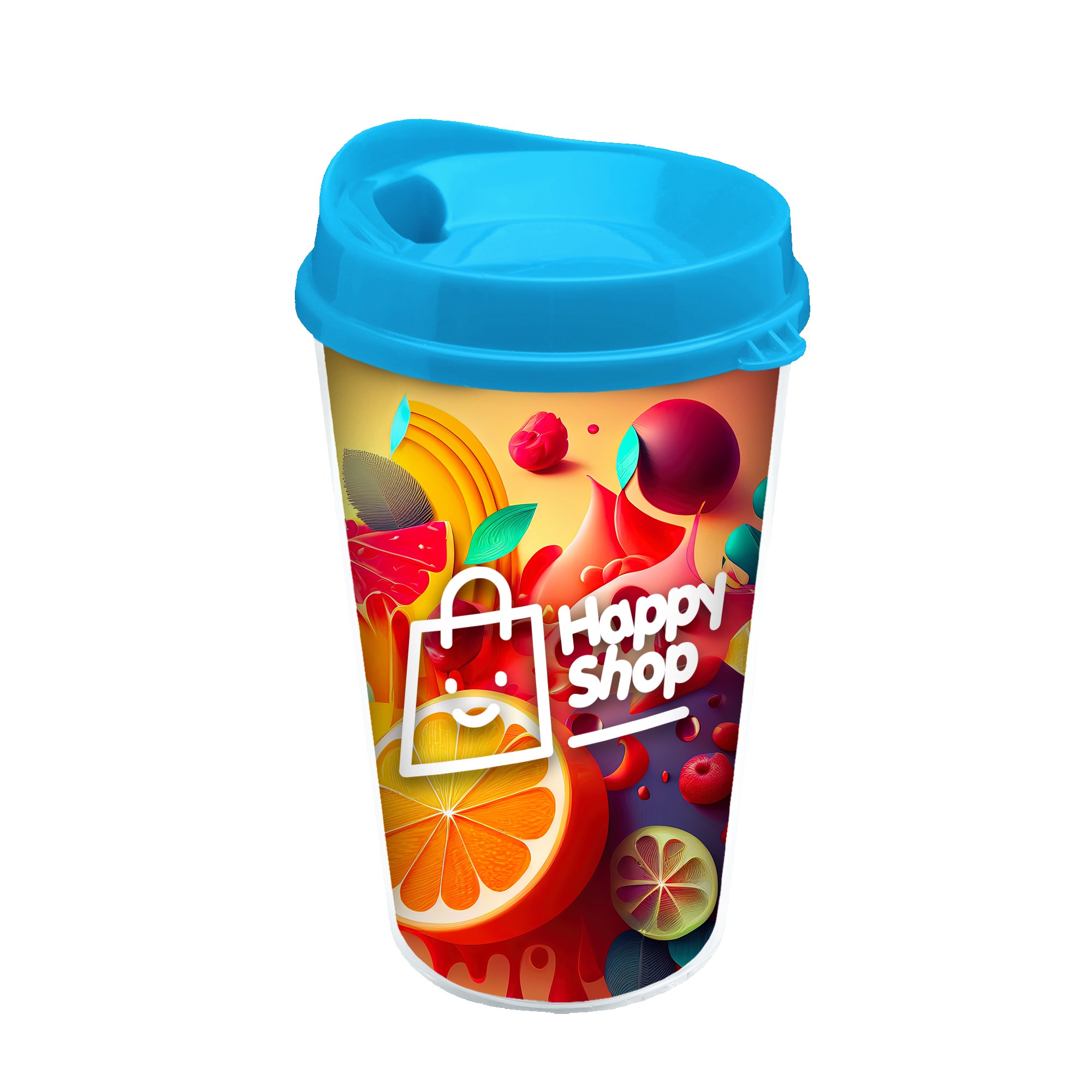 Garyline® Transparent Tumbler with Sip Lid and Full-Color Paper Insert - 16 oz. 2