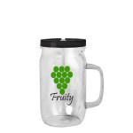Garyline® Tritan® Mason Jar with Handle, Lid, and Straw - 27 oz. 2 Garyline® Tritan® Mason Jar with Handle, Lid, and Straw - 27 oz. 2