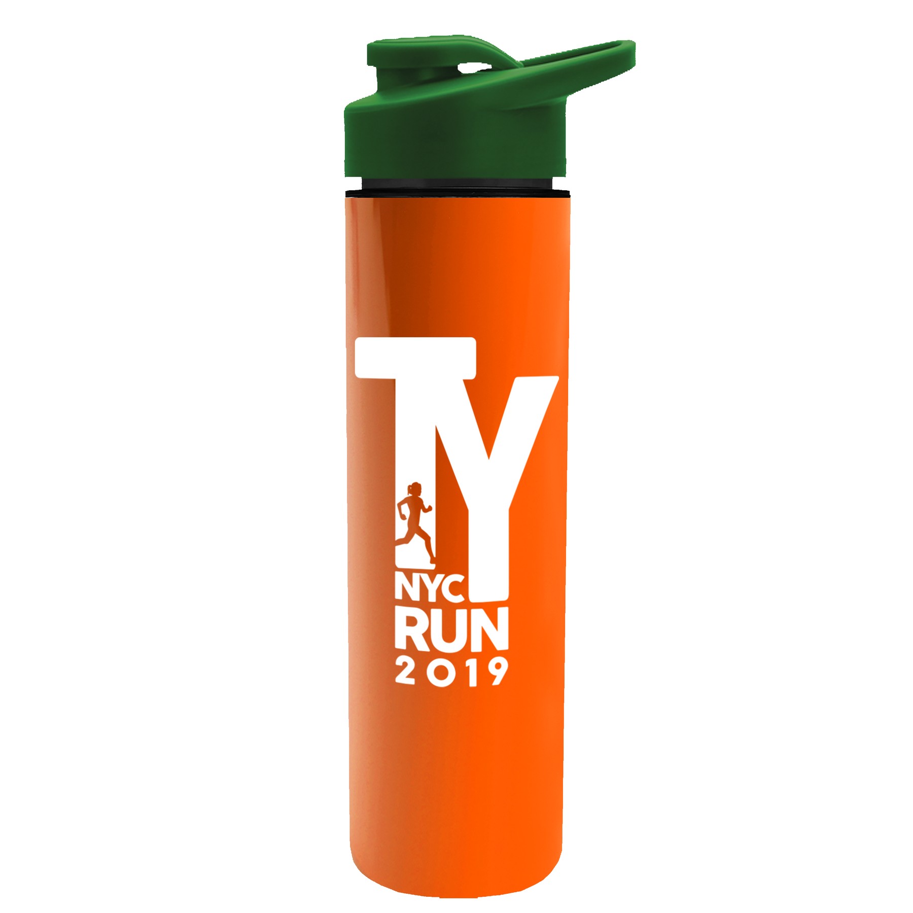 Garyline® Slim Double-Wall Insulated Bottle with Drink-Thru Lid - 16 oz. 2