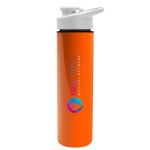 Garyline® Slim Double-Wall Insulated Bottle with Drink-Thru Lid - 16 oz. - IB16D_orange_bottle_white_lid_full.png Garyline® Slim Double-Wall Insulated Bottle with Drink-Thru Lid - 16 oz. - IB16D_orange_bottle_white_lid_full.png