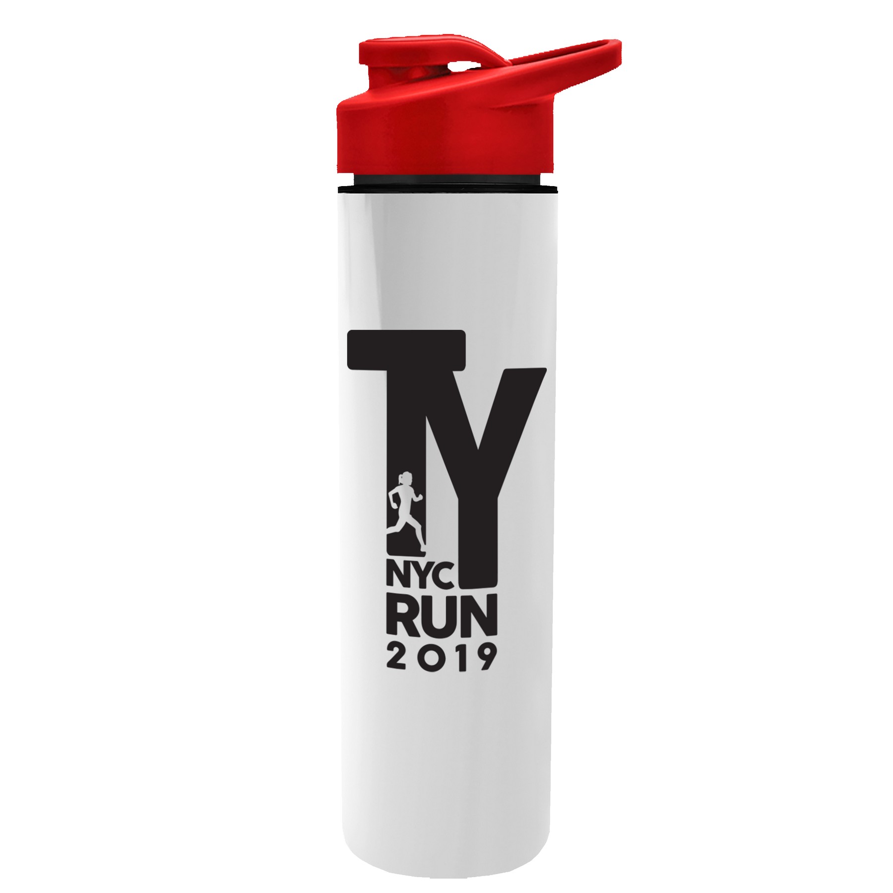 Garyline® Slim Double-Wall Insulated Bottle with Drink-Thru Lid - 16 oz. 2