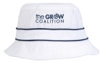 Cotton Bucket Hat with Trim - 26275 white image Cotton Bucket Hat with Trim - 26275 white image