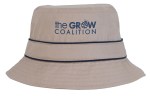 Cotton Bucket Hat with Trim 2 Cotton Bucket Hat with Trim 2