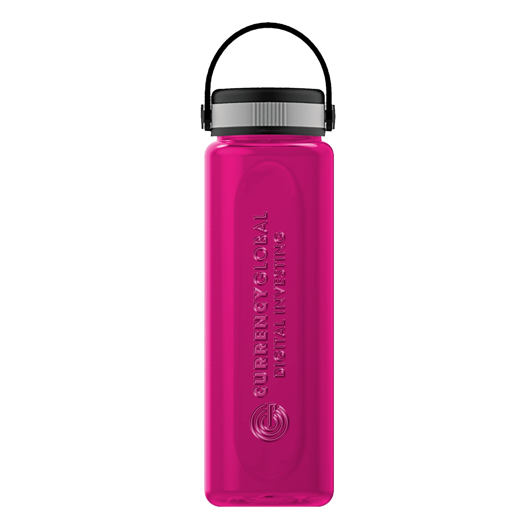 Garyline® Boss Embossed RPET Bottle with Grip Lid - 26 oz. 2