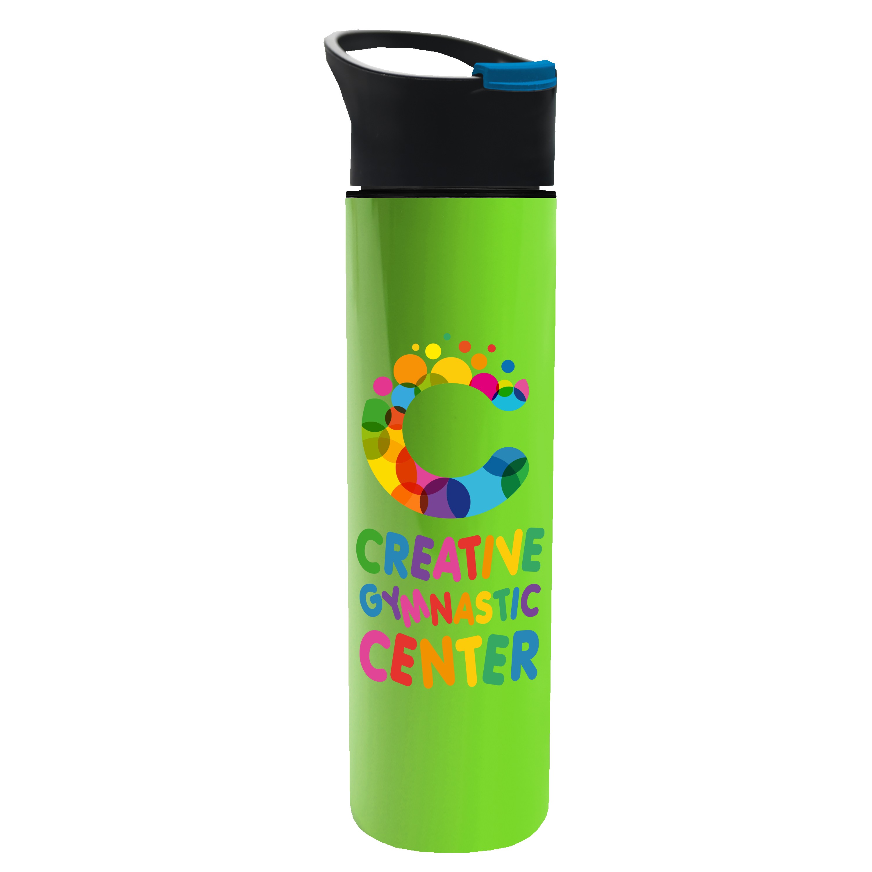 Garyline® Slim Double-Wall Insulated Bottle with Pop-Up Lid - 16 oz. 2