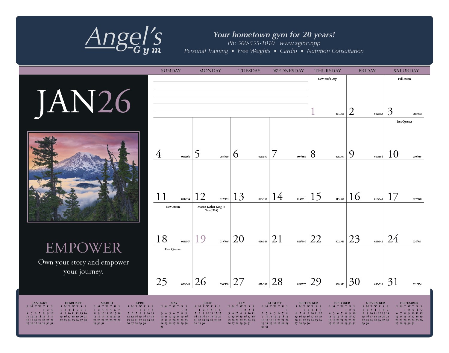 Triumph® Calendars Motivations Desk Pad 2