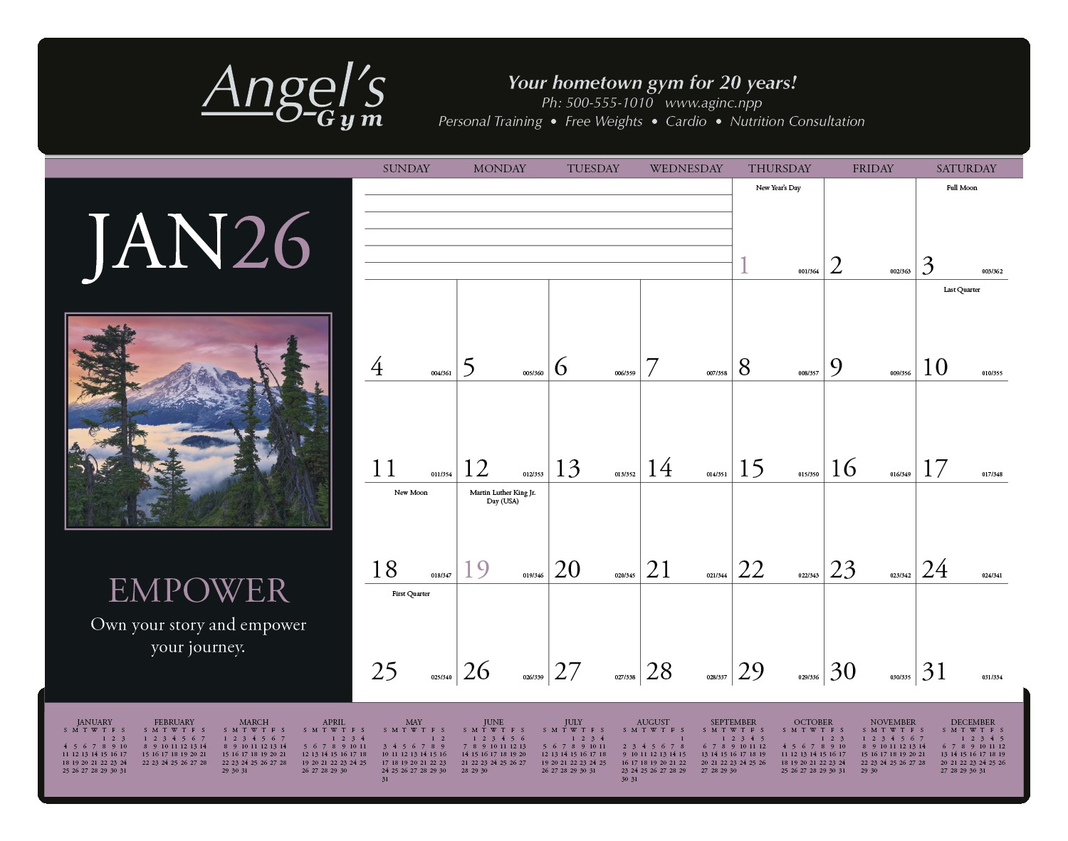 Triumph® Calendars Motivations Desk Pad 2