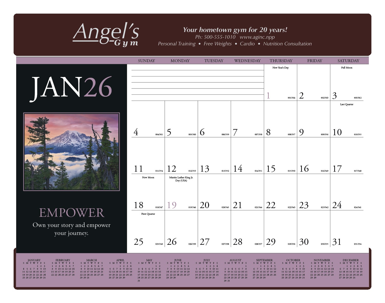 Triumph® Calendars Motivations Desk Pad 2