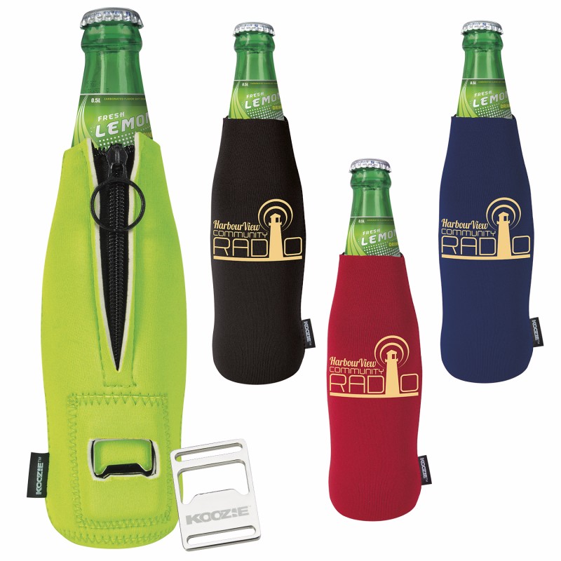Koozie® Bottle Cooler w/ Removable Bottle Opener 2