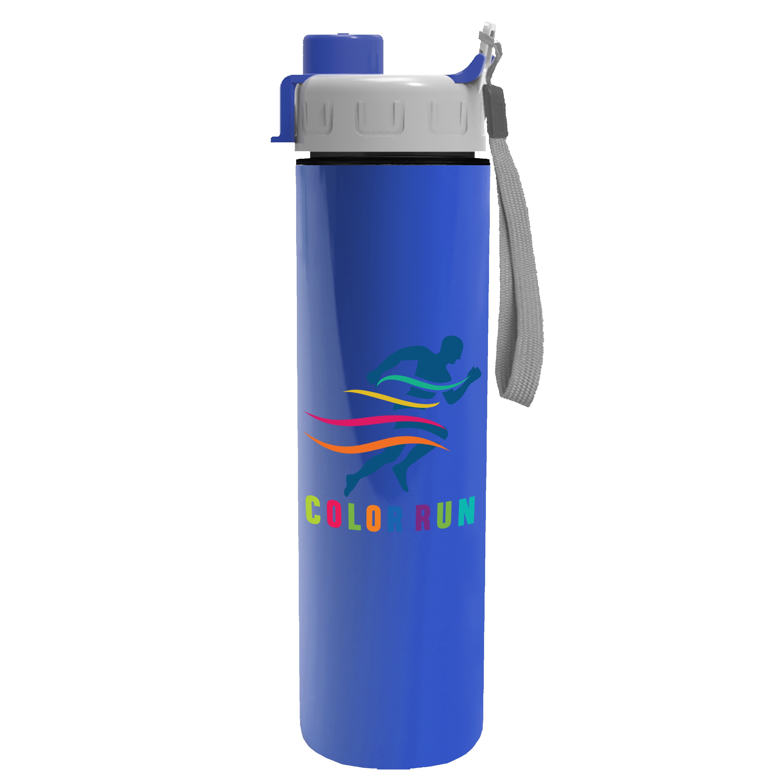 Garyline® Slim Double-Wall Insulated Bottle with Quick-Snap Lid - 16 oz. 2