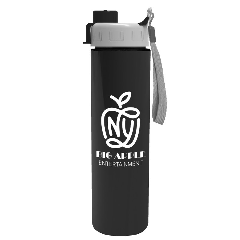 Garyline® Slim Double-Wall Insulated Bottle with Quick-Snap Lid - 16 oz. 2 Garyline® Slim Double-Wall Insulated Bottle with Quick-Snap Lid - 16 oz. 2