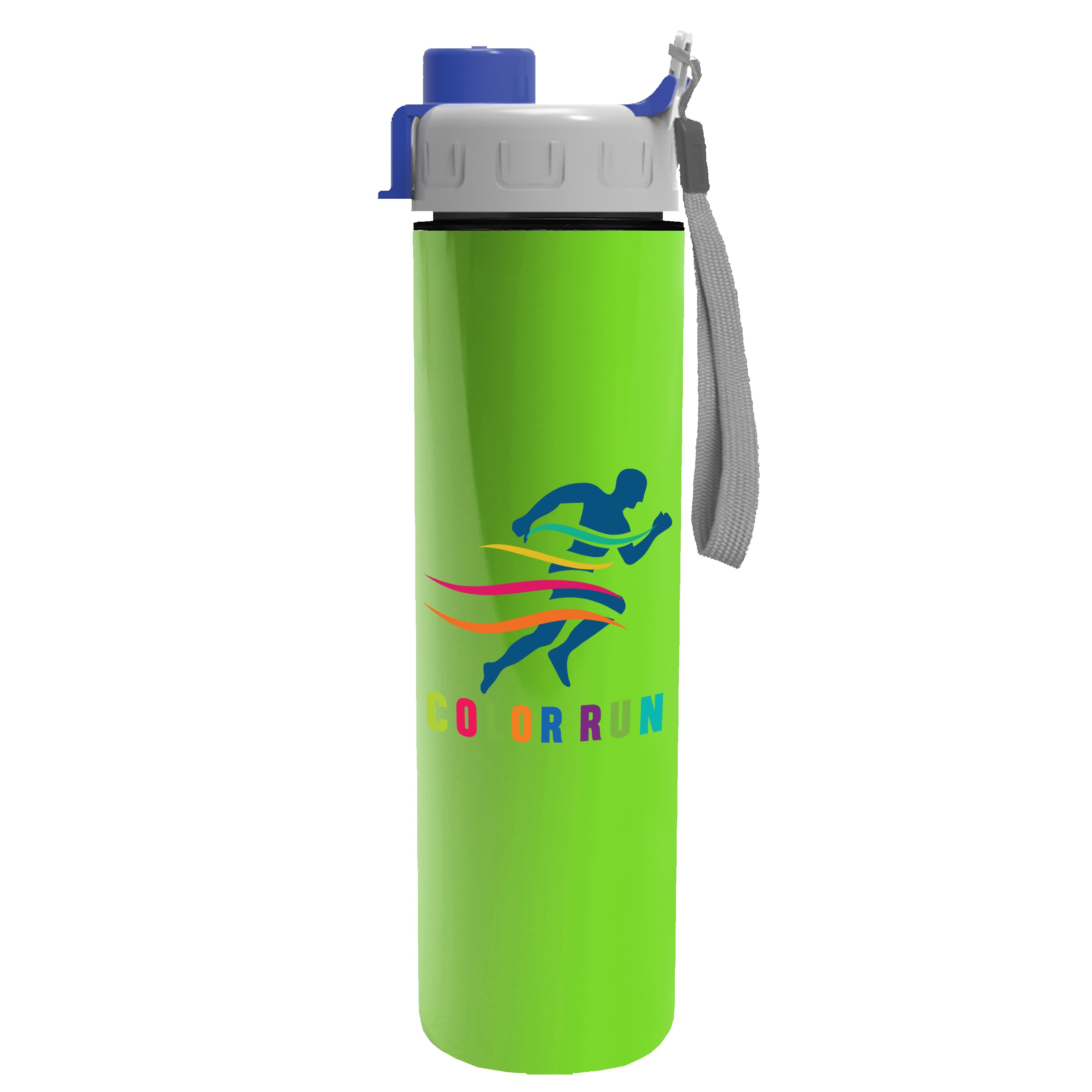 Garyline® Slim Double-Wall Insulated Bottle with Quick-Snap Lid - 16 oz. 2