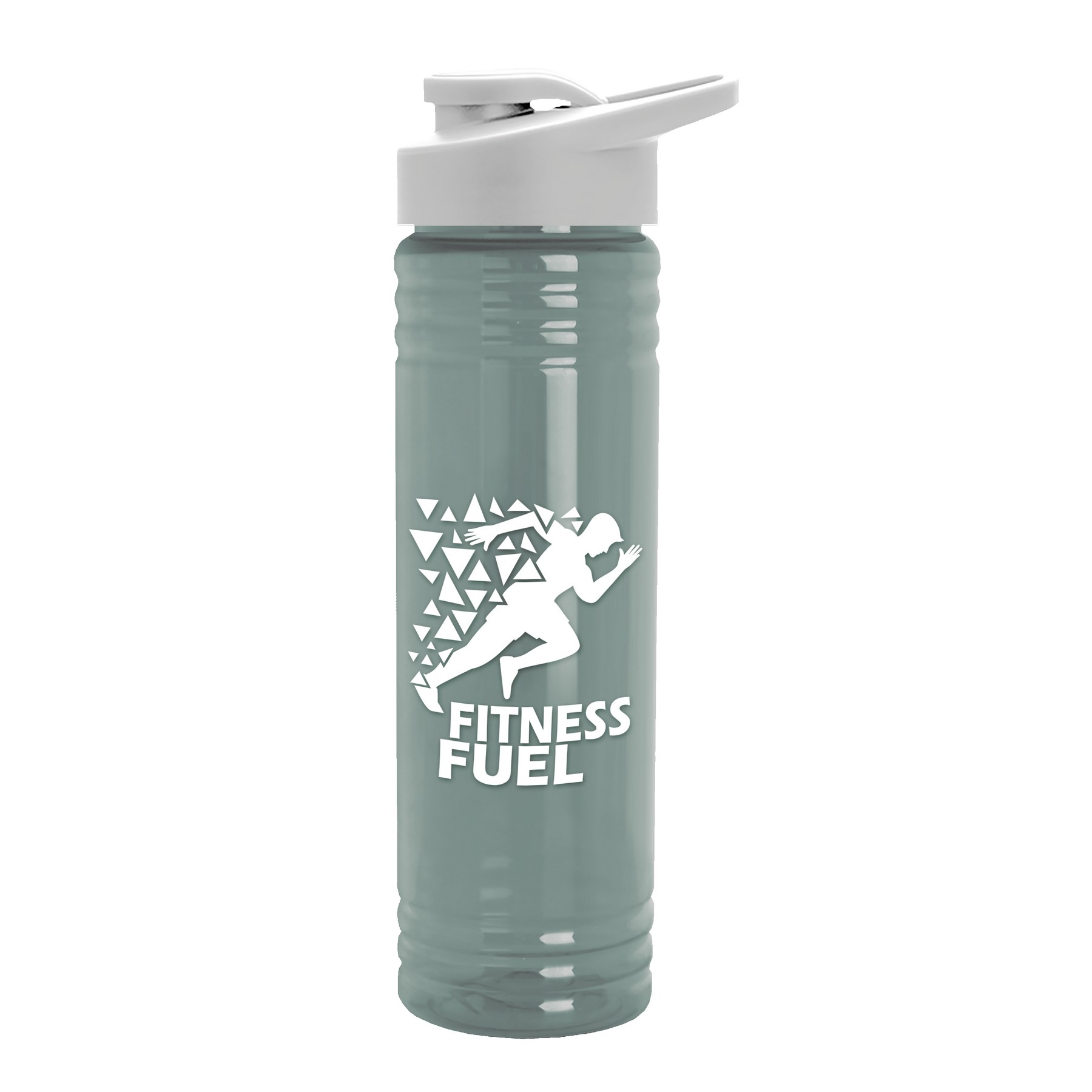 Garyline® Slim Fit RPET Bottle with Drink-Thru Lid - 24 oz. 2