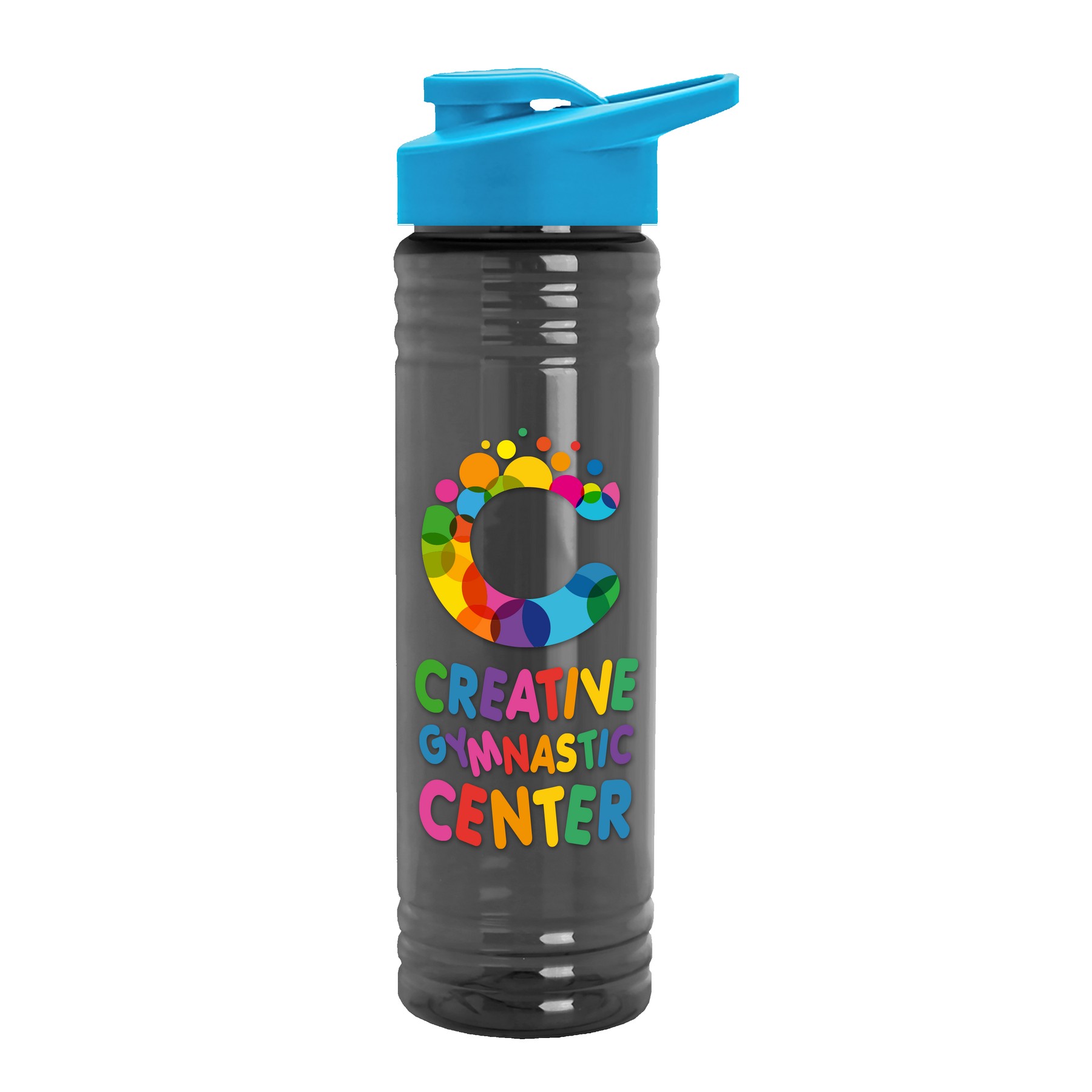 Garyline® Slim Fit RPET Bottle with Drink-Thru Lid - 24 oz. 2