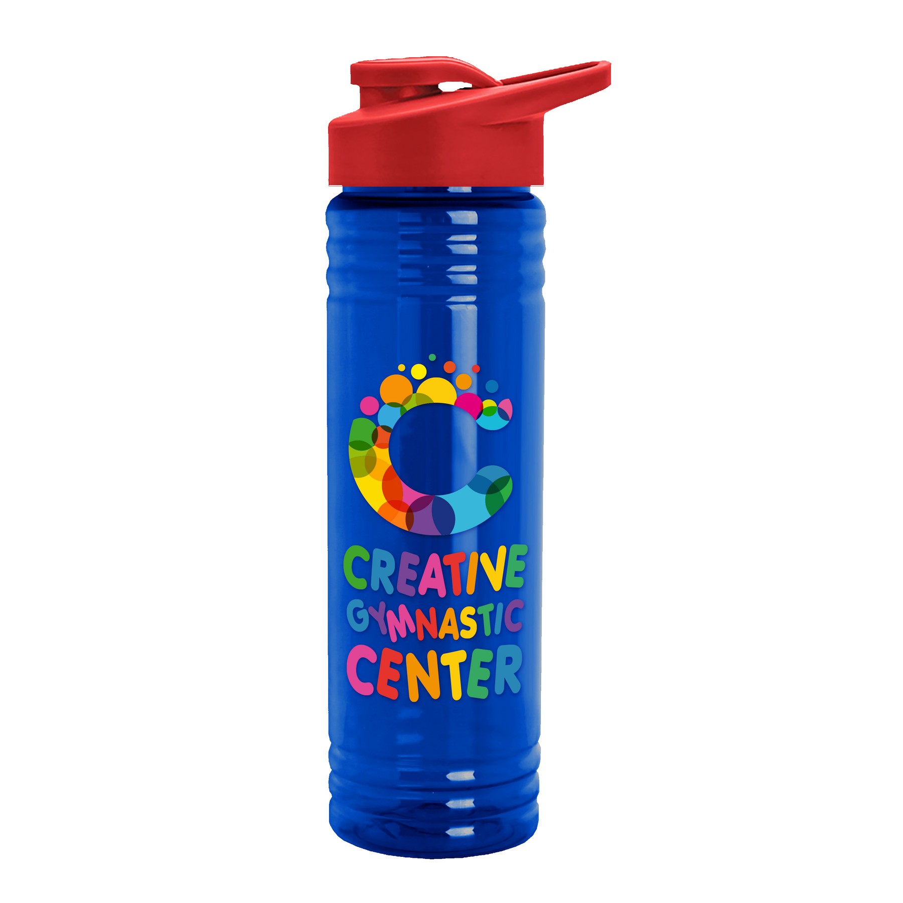 Garyline® Slim Fit RPET Bottle with Drink-Thru Lid - 24 oz. 2