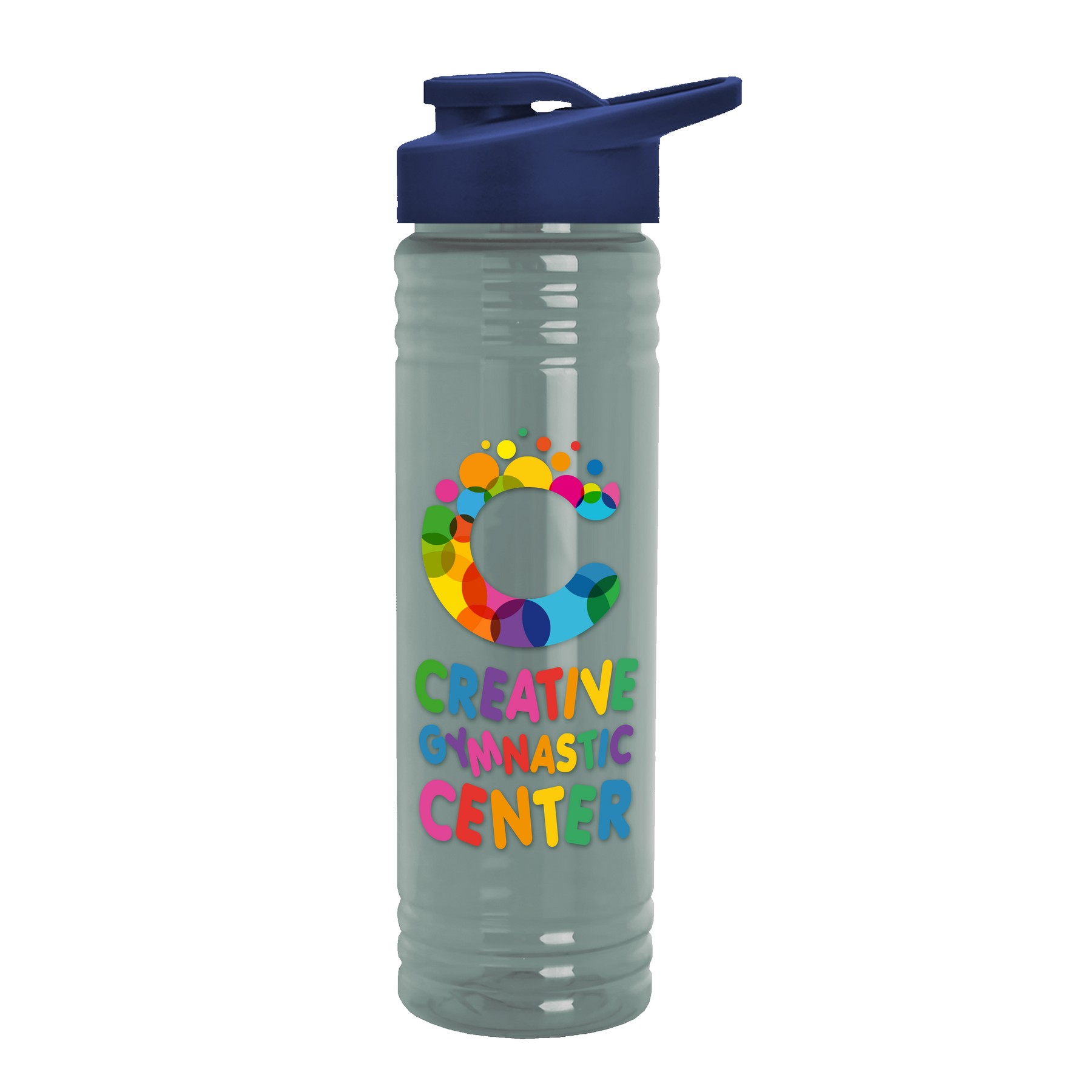 Garyline® Slim Fit RPET Bottle with Drink-Thru Lid - 24 oz. 2