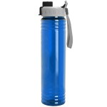 The Adventure - 32 Oz. Transparent Bottle With Quick Snap Lid Made With Tritan Renew - Transparent Blue-Black The Adventure - 32 Oz. Transparent Bottle With Quick Snap Lid Made With Tritan Renew - Transparent Blue-Black