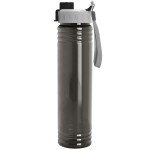 The Adventure - 32 Oz. Transparent Bottle With Quick Snap Lid Made With Tritan Renew - Transpaernt Smoke The Adventure - 32 Oz. Transparent Bottle With Quick Snap Lid Made With Tritan Renew - Transpaernt Smoke