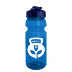24 oz. UpCycle Sports bottle with USA Flip lid - Transparent Blue/Navy Blue 24 oz. UpCycle Sports bottle with USA Flip lid - Transparent Blue/Navy Blue