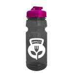 24 oz. UpCycle Sports bottle with USA Flip lid - Smoke Black/Translucent Hot Pink 24 oz. UpCycle Sports bottle with USA Flip lid - Smoke Black/Translucent Hot Pink