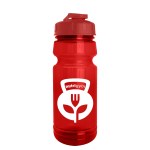 24 oz. UpCycle Sports bottle with USA Flip lid - Transparent Red 24 oz. UpCycle Sports bottle with USA Flip lid - Transparent Red