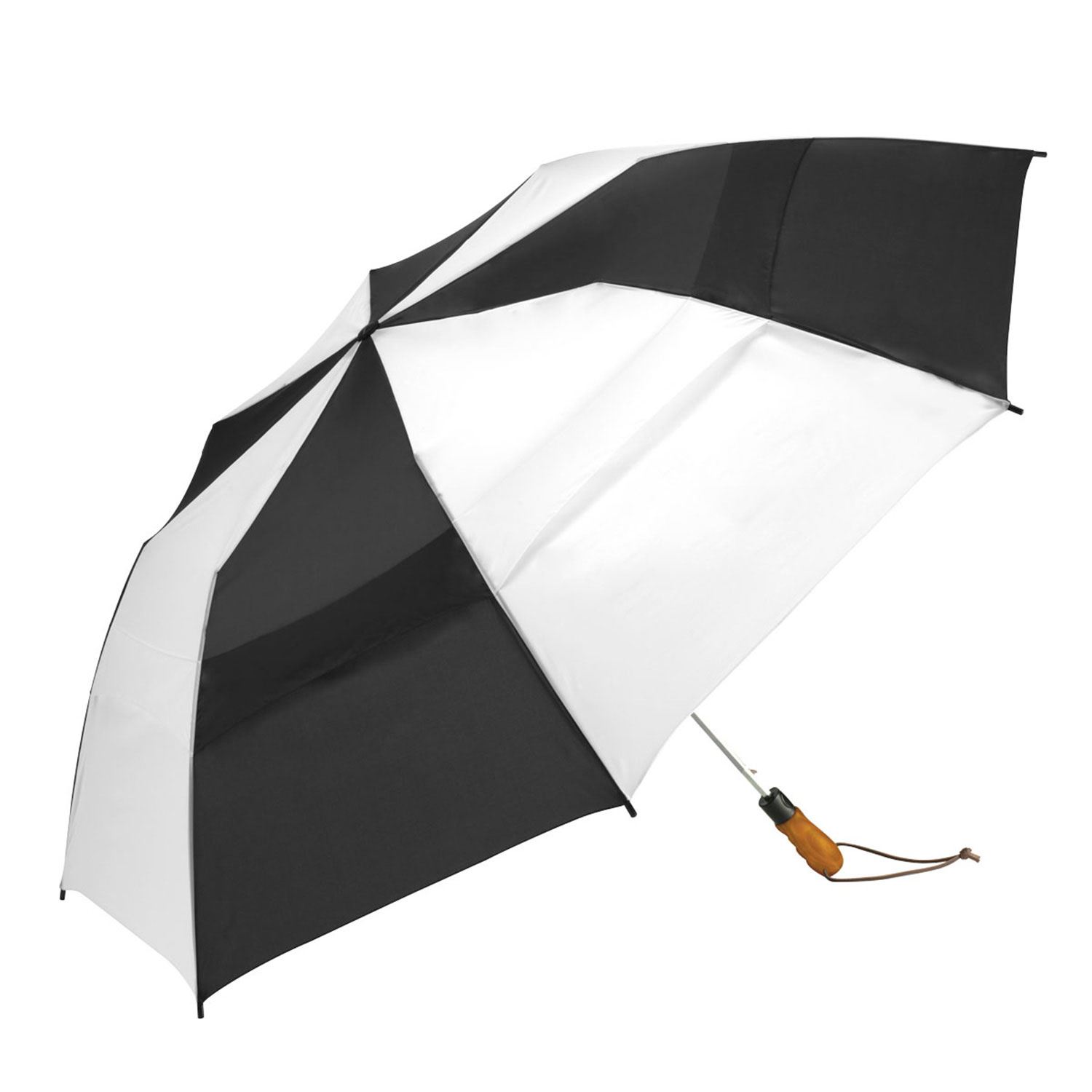 Shed Rain™ Windjammer® 58" Vented Wooden-Handled Auto-Open Jumbo Compact Umbrella 2