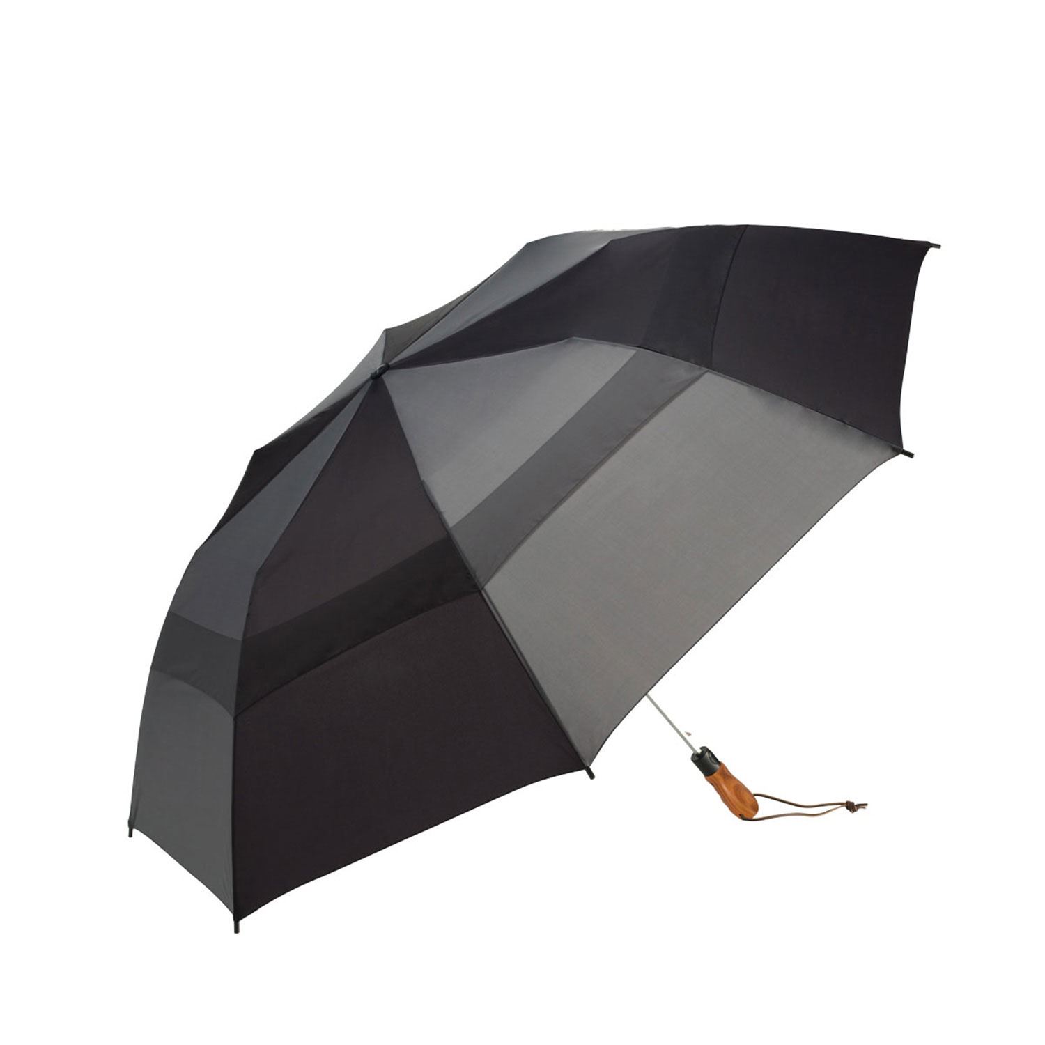 Shed Rain™ Windjammer® 58" Vented Wooden-Handled Auto-Open Jumbo Compact Umbrella 2