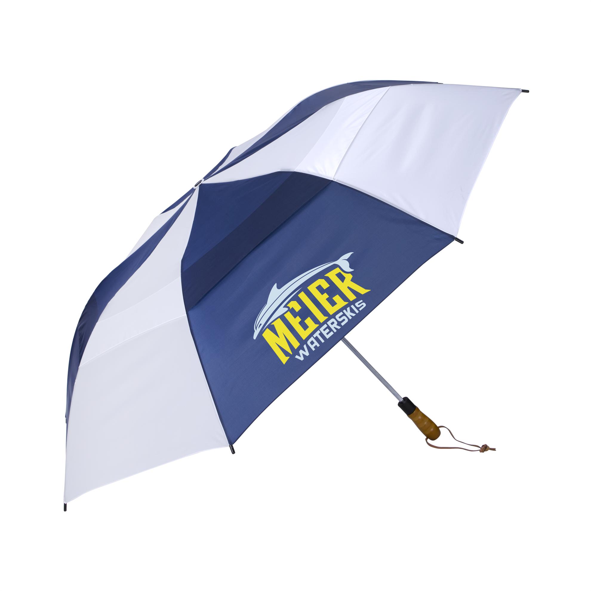 Shed Rain™ Windjammer® 58" Vented Wooden-Handled Auto-Open Jumbo Compact Umbrella 2