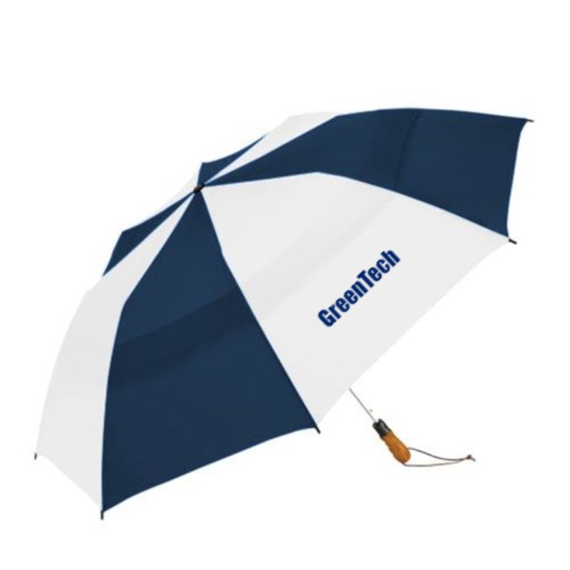 Shed Rain™ Windjammer® 58" Vented Wooden-Handled Auto-Open Jumbo Compact Umbrella 2 Shed Rain™ Windjammer® 58" Vented Wooden-Handled Auto-Open Jumbo Compact Umbrella 2