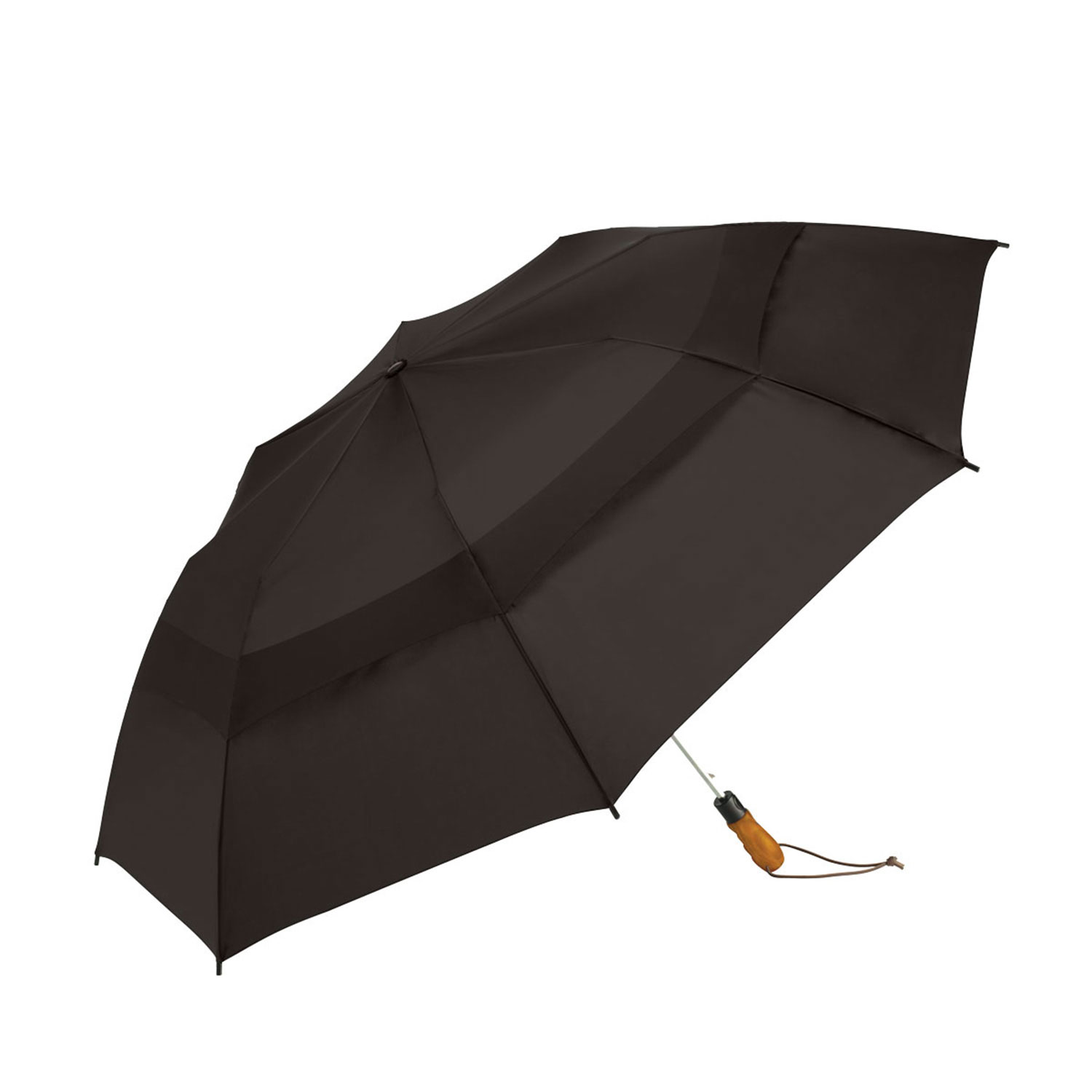 Shed Rain™ Windjammer® 58" Vented Wooden-Handled Auto-Open Jumbo Compact Umbrella 2