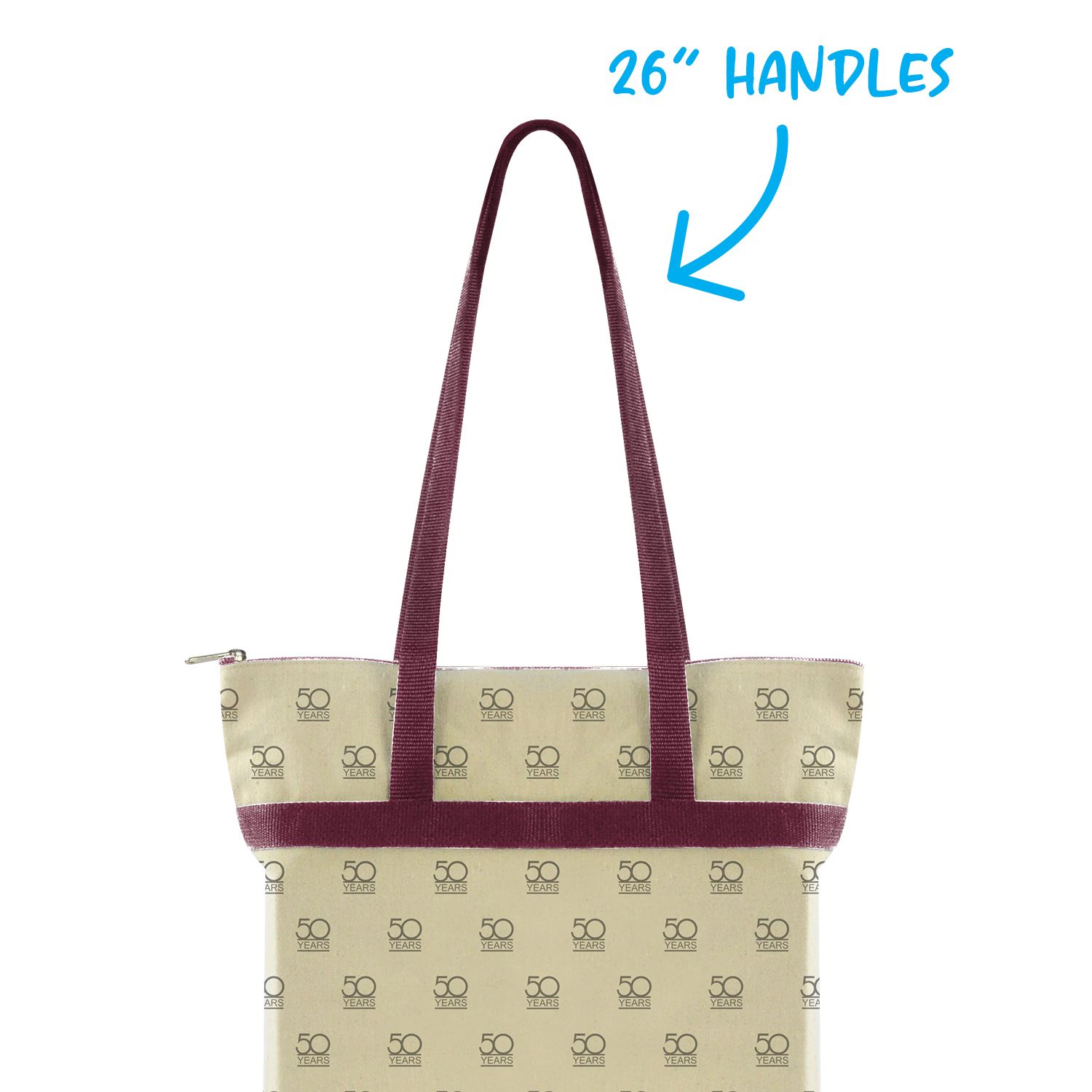 Made-to-Order Zippered Tote All-Over Print 2