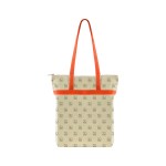 Made-to-Order Zippered Tote All-Over Print - orange handles Made-to-Order Zippered Tote All-Over Print - orange handles