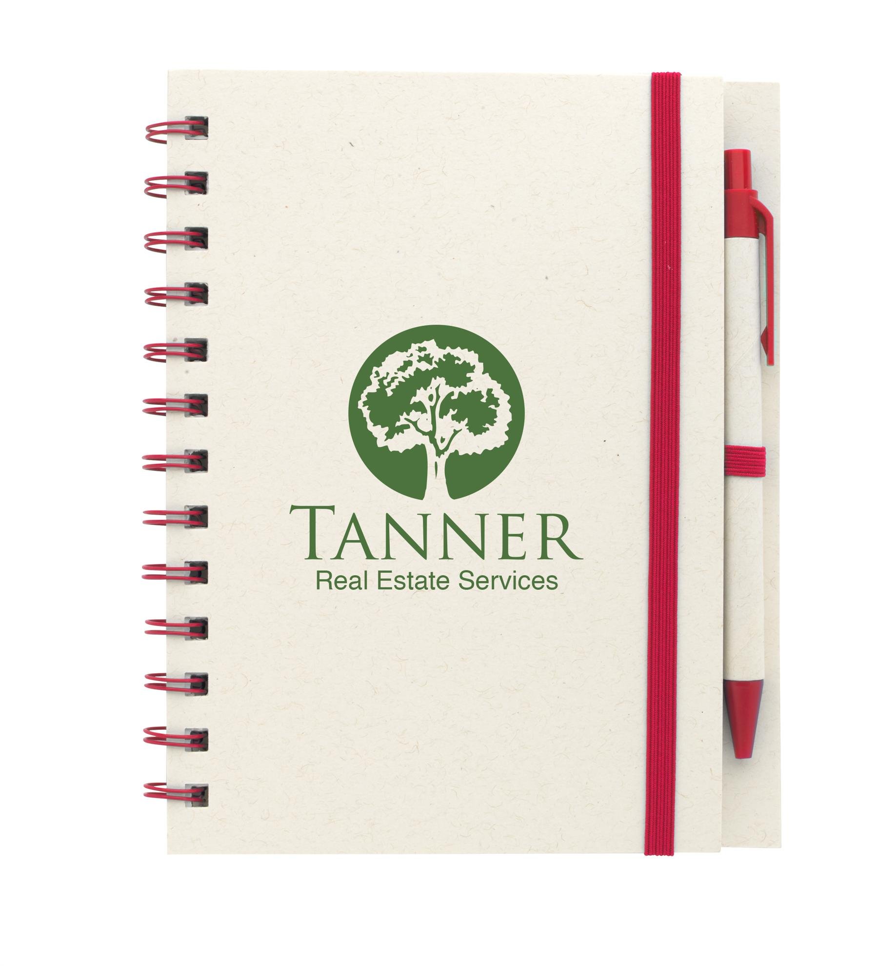 Good Value™ BoC Recycled Paper Spiral Notebook with Pen 2