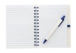 Good Value™ BoC Recycled Paper Spiral Notebook with Pen - 12005 blue open image Good Value™ BoC Recycled Paper Spiral Notebook with Pen - 12005 blue open image